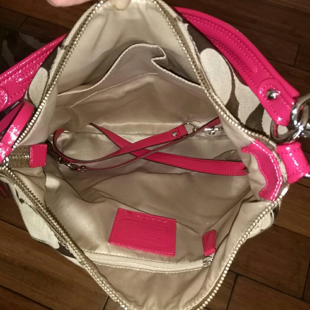 Coach Monogram Pink Medium Handbag - image 4